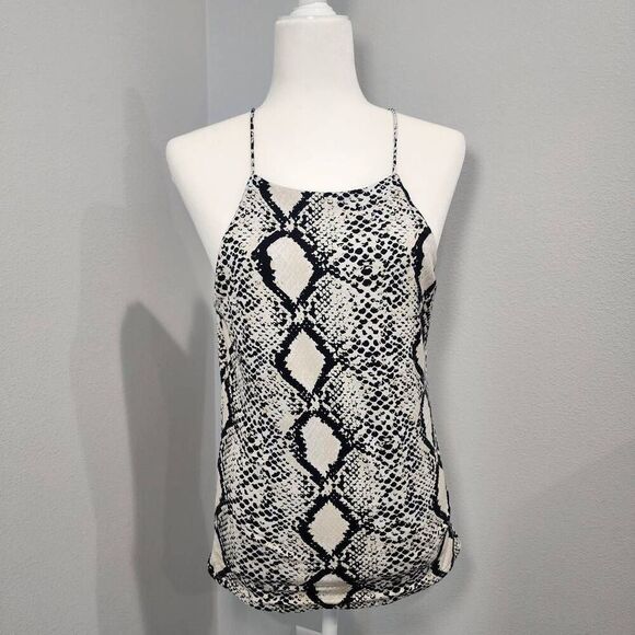Willow & Root Womens Snakeskin Print Sleeveless Top Size Extra Large - Picture 1 of 6